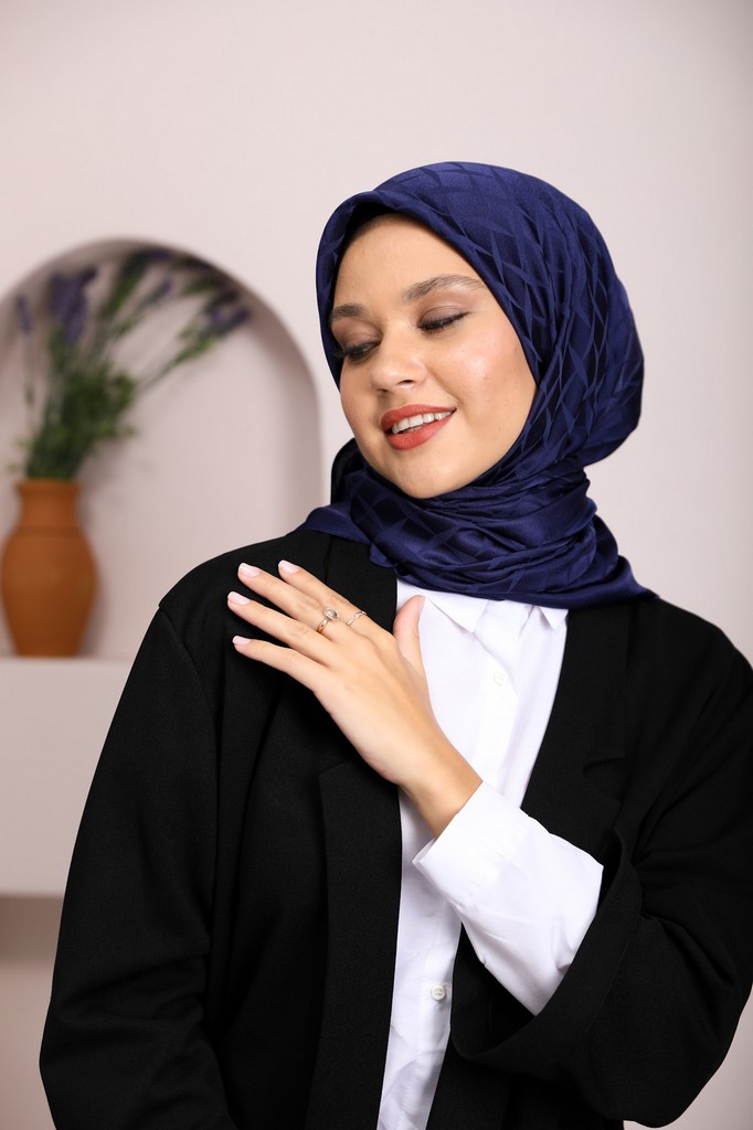 Flora Jakar Eşarp Tinyy Desen - Lamella Scarf